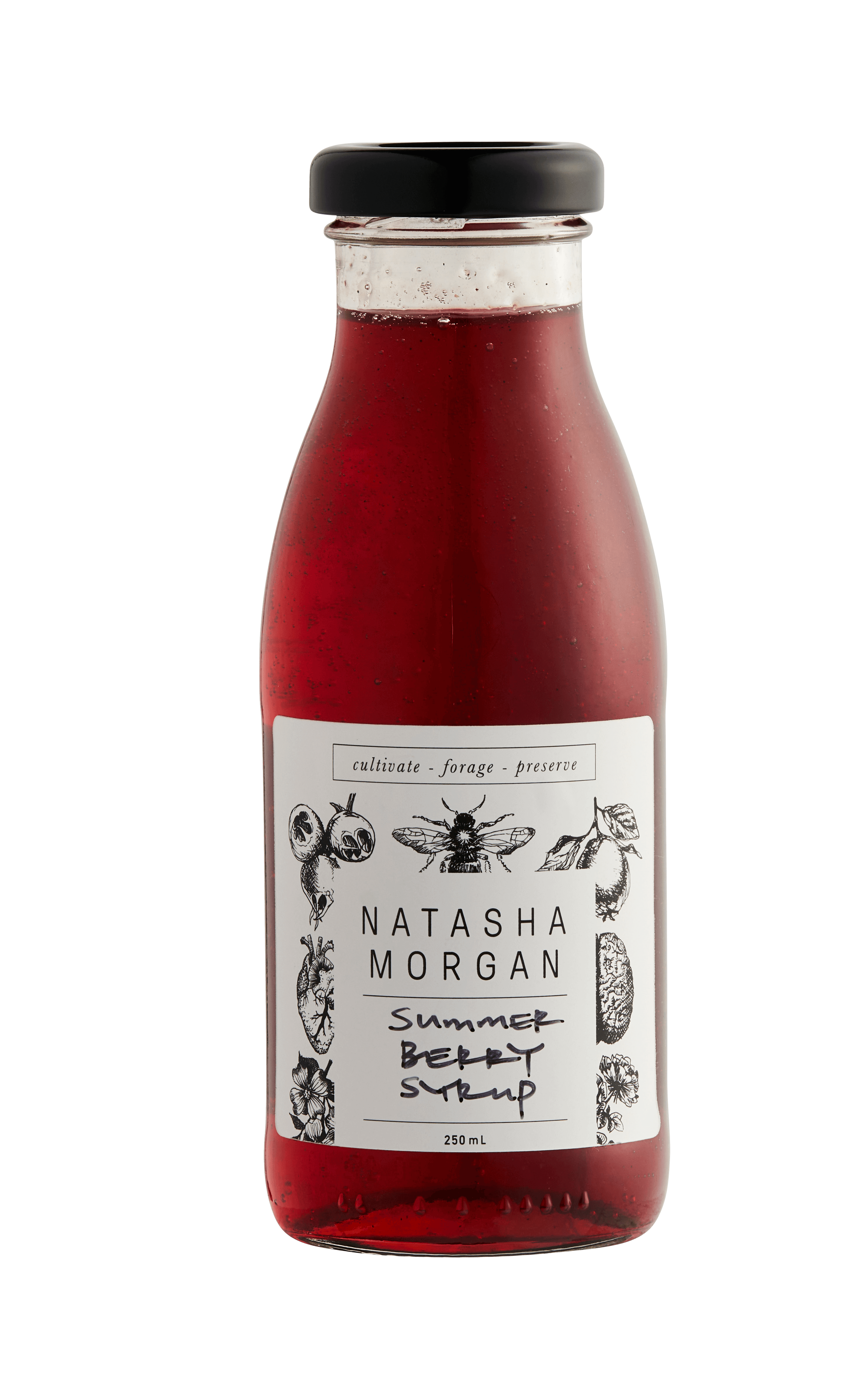 Natasha Morgan Artisanal Cordial Syrups Value Pack , 200ml x 6