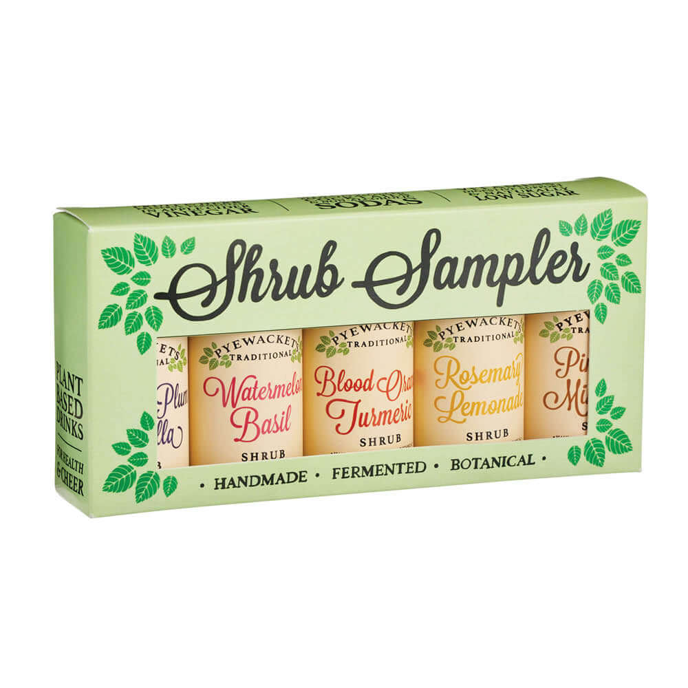 Pyewackets Traditional Apple Cider Vinegar Cordial Sampler & Bitters, 50ml x 5 + 100ml