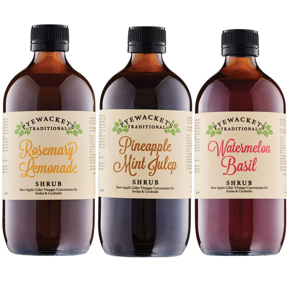 Pyewackets Traditional Fresh Fruit Cordial Favourites 500ml x 3 Pack