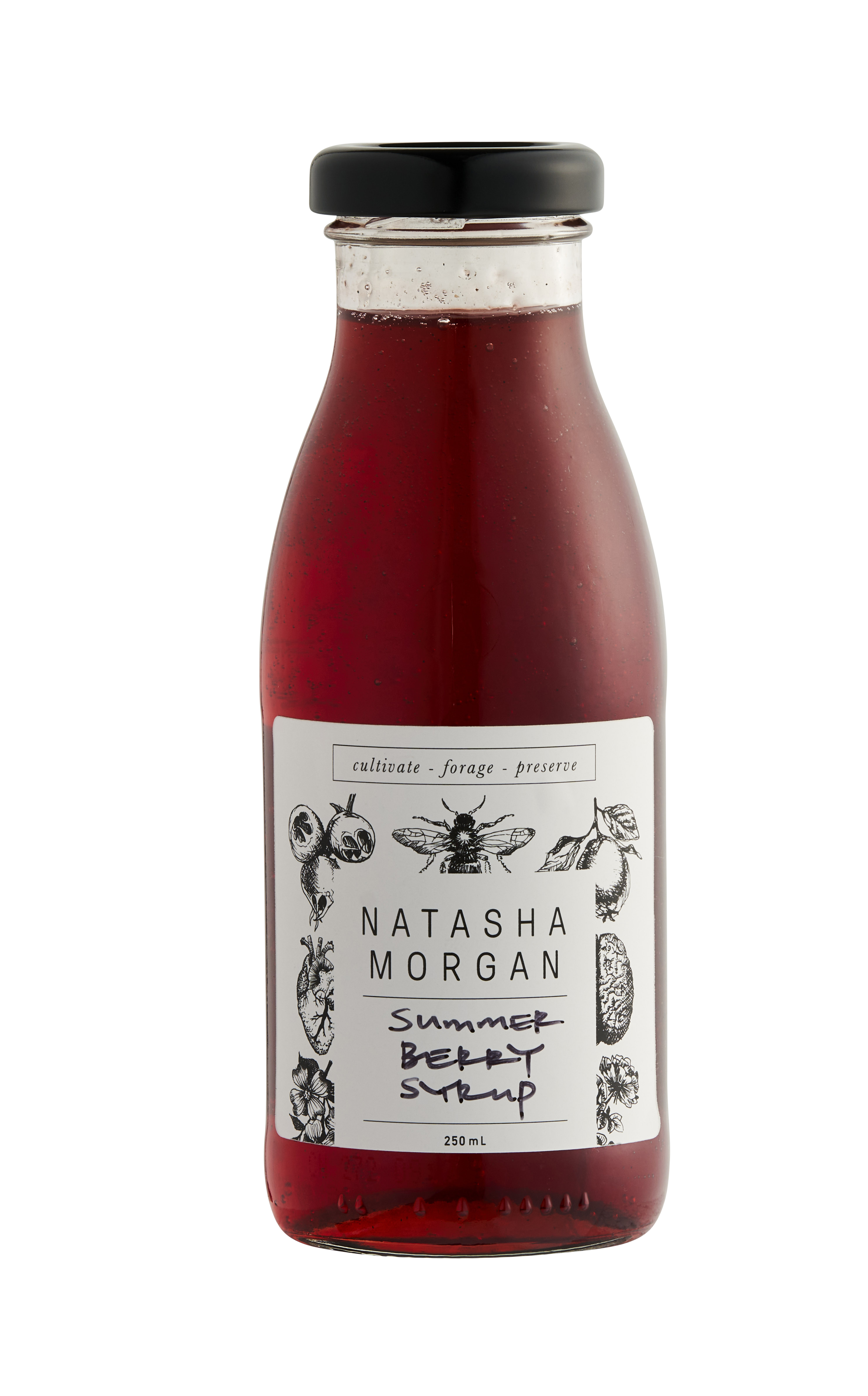 Natasha Morgan Artisanal Cordial Syrups Value Pack , 200ml x 6