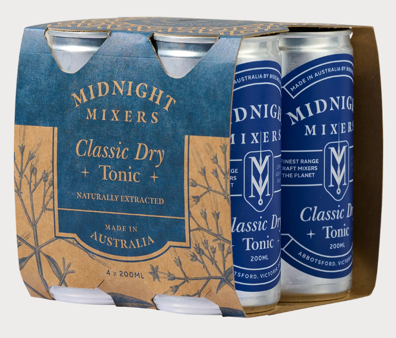 Midnight Mixers, Classic Dry Tonic 200ml x 24 pack